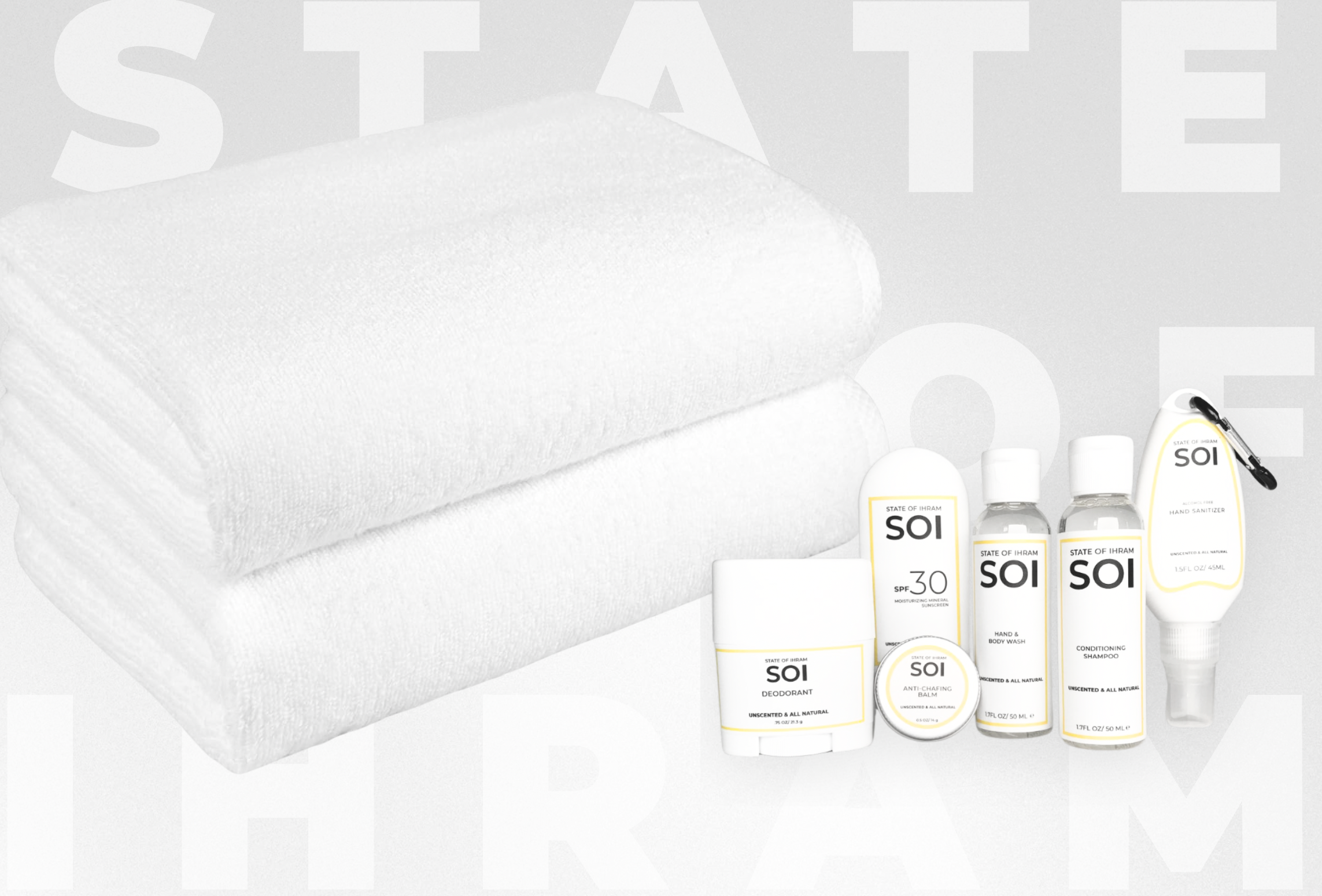 Introducing the SOI Hygiene Kit, the Perfect Hajj & Umrah Personal Care Collection